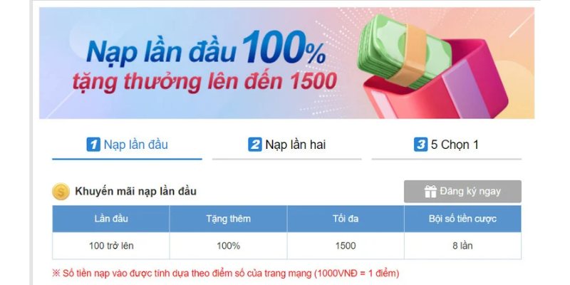 Khuyến mãi Kubet tặng 100% khi nạp tiền